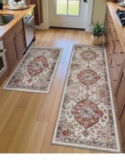 Kitchen Rug Set of 2,
