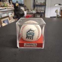 1993 Florida Marlins Inaugural Season Souvenir Baseball In Acrylic Display Case