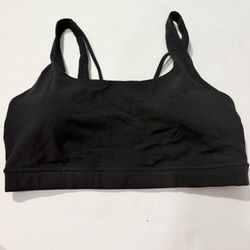 Athleta Black Criss-Cross Back Sports Bra M