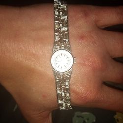 Vintage 1974 Silver Watch 