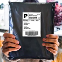 POLYMAILERS BLACK SHIPPING BAGS 50 PACK 12 X 15.5 SELF SEAL MAILERS NEW