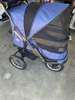 Stroller, dog/cat, Pet Gear, blue