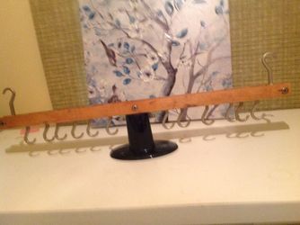Wood Trach.Pot Rach&. 14 hooks