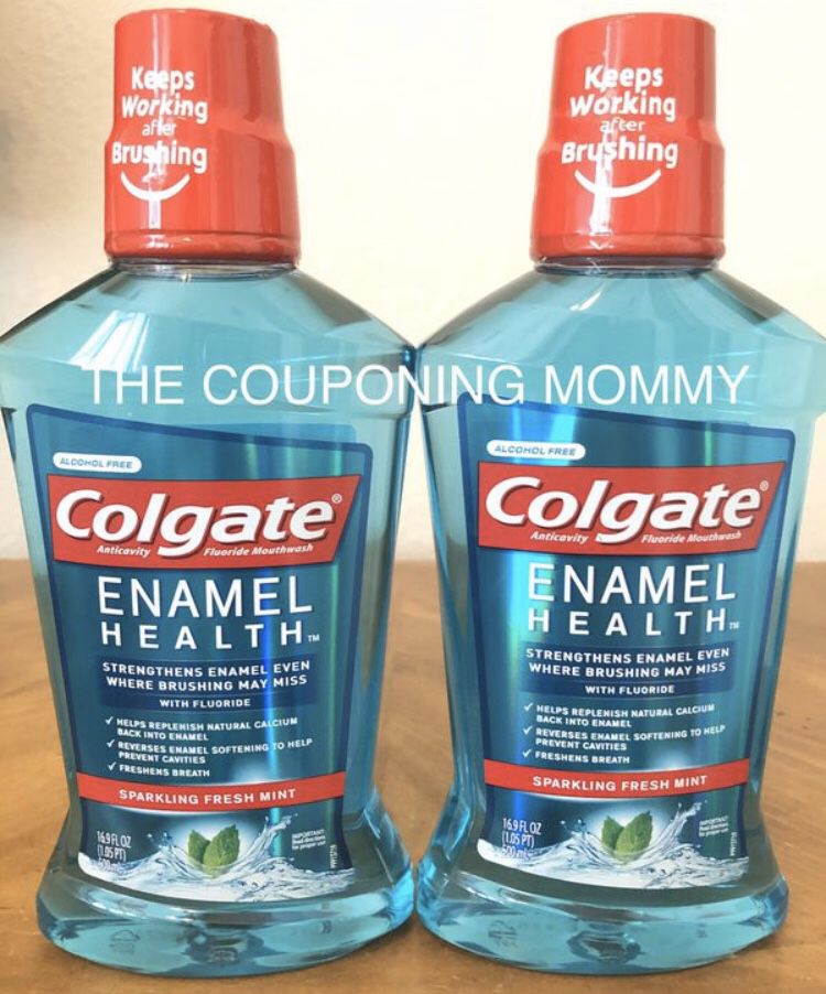 Oral Care Bundle w/ Colgate Enamel Health Mouthwash (( 2 bottles ))