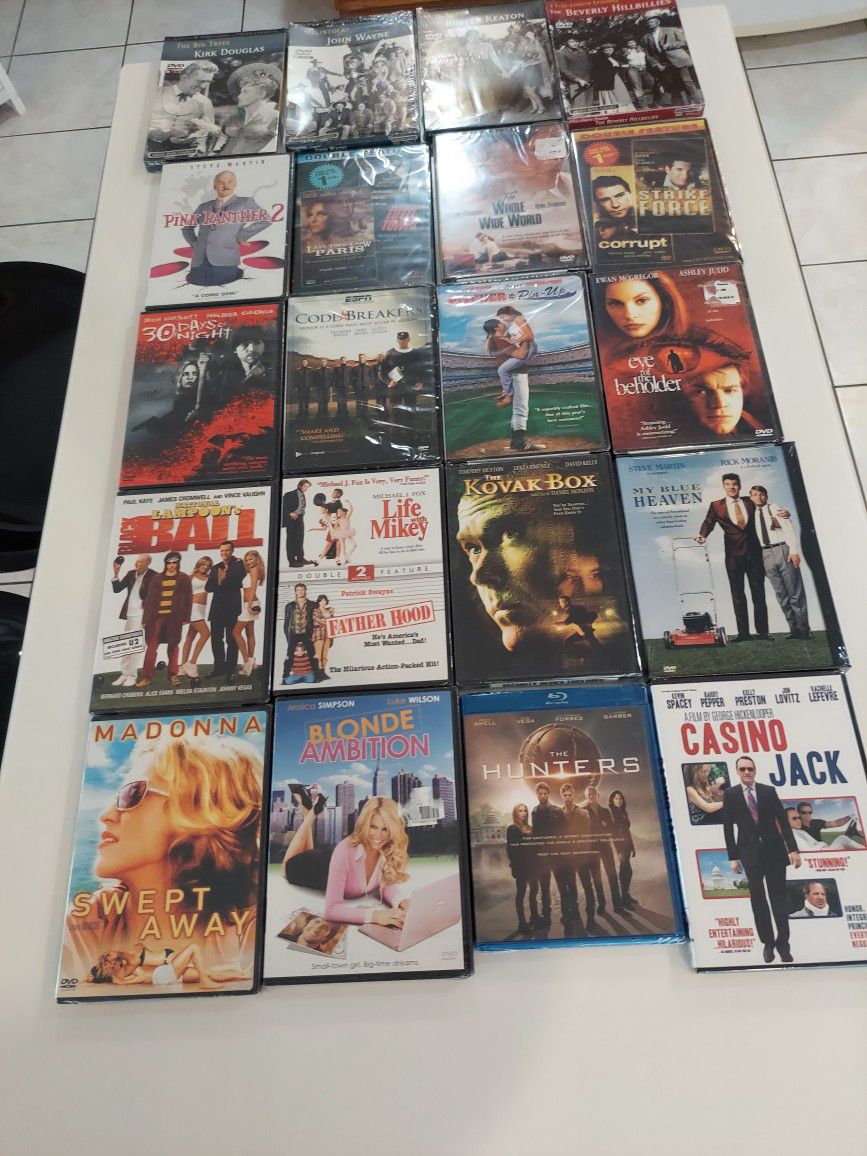 20 New Never Opened  DVDs, All For $30