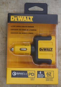 Dewalt DXMA1419009 4-Port Mobile USB PD Charger NEW. F(contact info removed)3.