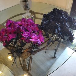 Black And Purple Fuax Roses