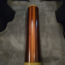Large Tesla Coil Secondary Hand Wrapped