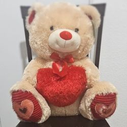 Big Teddy Bear With Heart And Tag