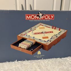 2002 MONOPOLY MICHAEL GRAVES DESIGN BOARD HARDWOOD. Incomplete. 