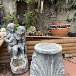 Angel Statue Water Fall