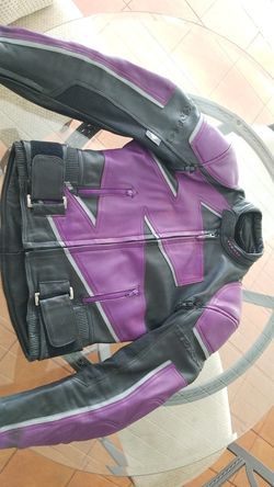 Teknic leather Motor Cycle jacket w/ liner