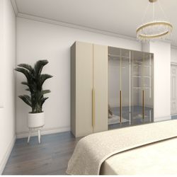 Custom-Built Wardrobe w/ LED Lighting & Soft-Close Drawers