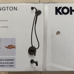 KOHLER Torrington Single Handle 3-Spray Tub and Shower Faucet 1.75 GPM in. Matte Black (Valve Included) New!!! Never Been Installed Retail: $219+Tax!!