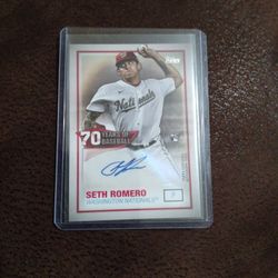 Baseball Card (Seth Romero) Auto