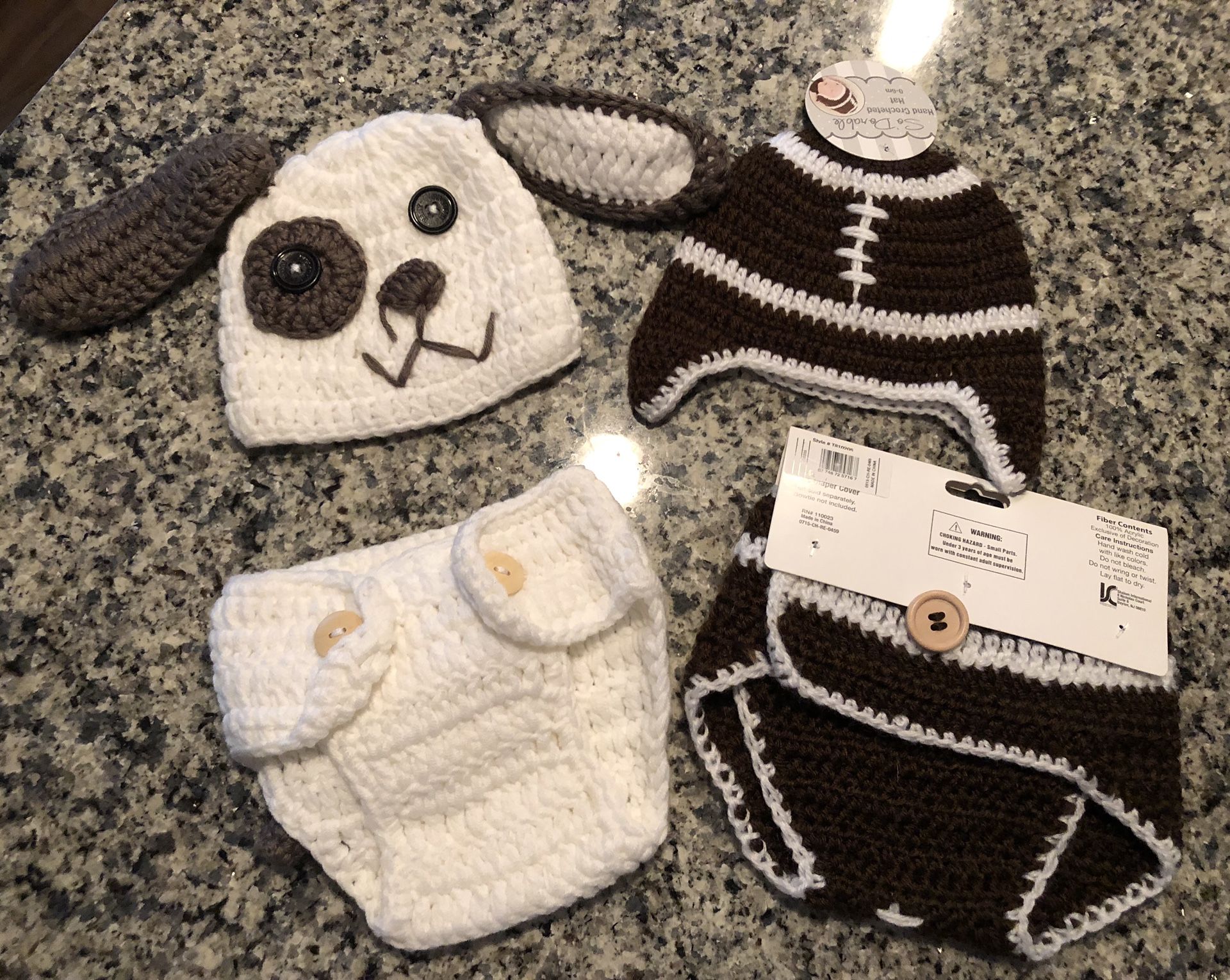 Newborn theme crochet outfits