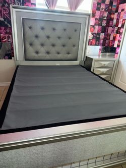 Bed frame and nightstand