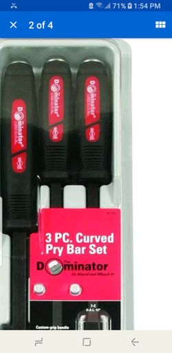 Mayhew Pro 61355 Dominator Screwdriver Pry Bar pSet, Curved, 3-Piece MADE IN USA