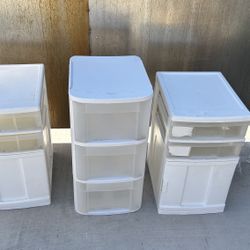 Plastic Storage  Drawers **3 Total **