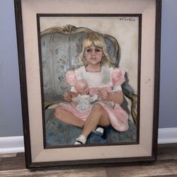 Girl with Dool - Canvas Oil Painting