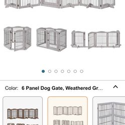 Unipaws Freestanding Folding Dog Gate 
