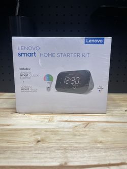 Lenovo Smart Clock-Hey Google-Bluetooth & Charger-Details Listed