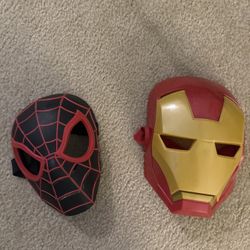 Spider Man & Iron Man Face Mask 