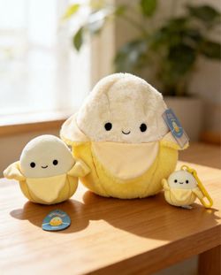 🍌 Squishmallows Junie the Banana Bundle (3 Plush) – $50 🍌