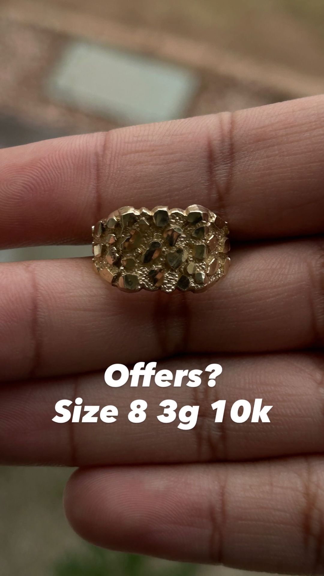 Gold Nugget Ring