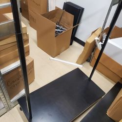 Rolling Clothes Rack Adjustable Height 