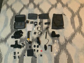 GoPro hero 5 black with tons of accessories! In great condition, includes an extra battery and dual charger.