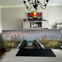 Beach Scene On Canvas 