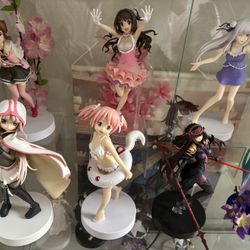Assorted Anime Prize Figures - Hatsune Miku, Idolmaster, Madoka Magica