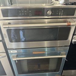 Café - 30" Built-In Electric Convection Wall Oven with Built-in Microwave Stainless Steel