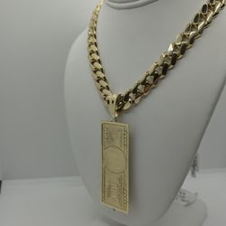 Gold chains and pendants