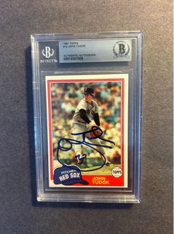 1981 Topps #14 John Tudor Rookie Card w/ on card auto. Negotiable