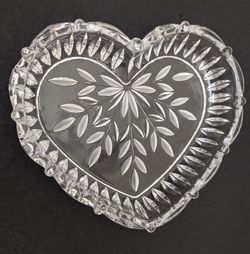 Heart shaped Crystal Dish