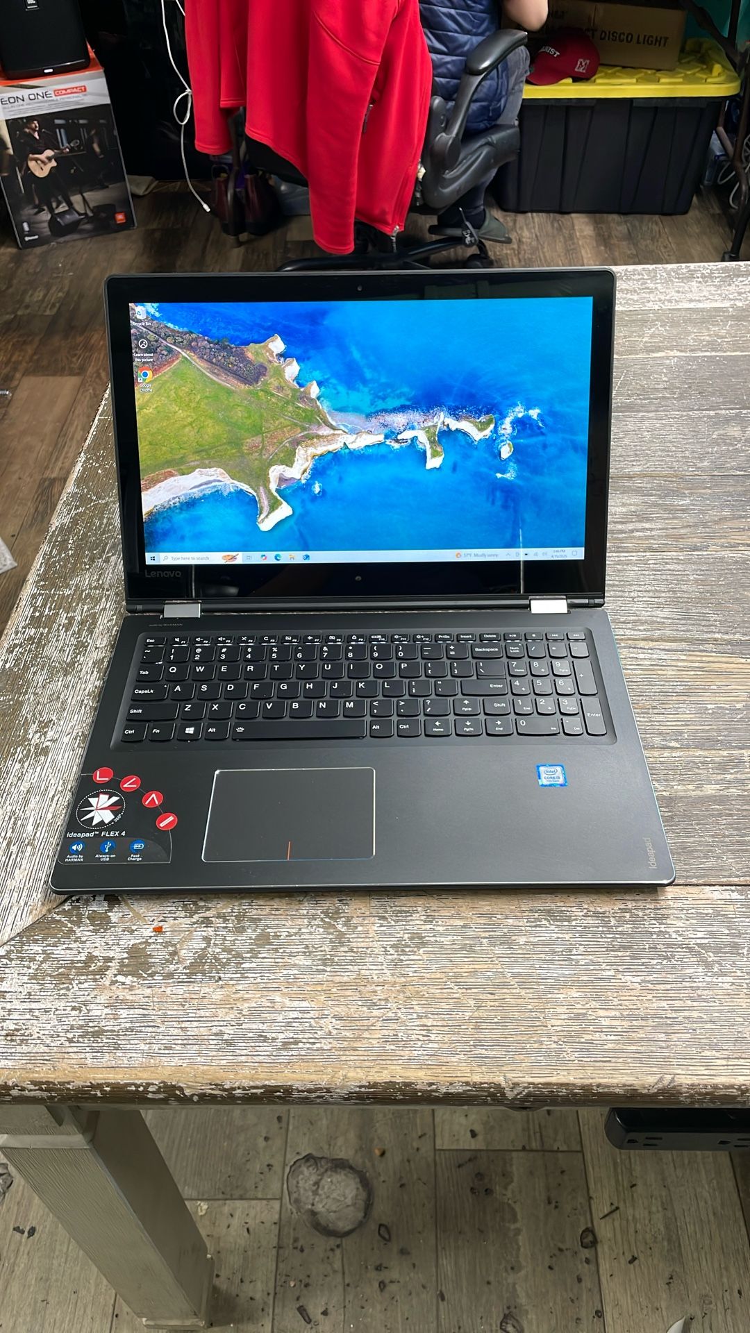 Lenovo Flex 4 15” Touch Screen Laptop  $265