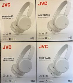 JVC Deep Bass Bluetooth On Ear Headphones - White NEW OPEN BOX