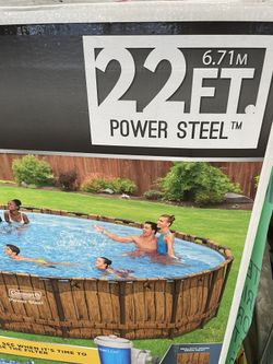 BRAND NEW 22’x52” COLEMAN POWER STEEL ABOVE GROUND POOL