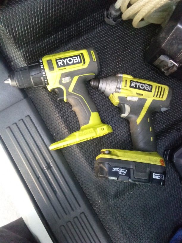 Ryobi One + 18v Drill And Impact And Charger