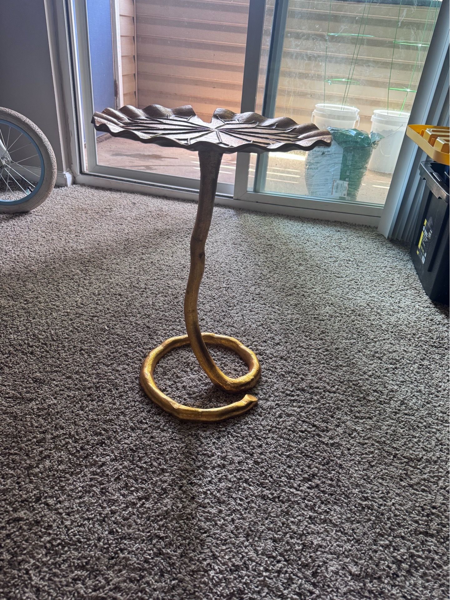 Metal Gold Small Table