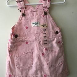 Oshkosh Little girl pink dress 18 month