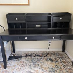 Ashley’s furniture  Carlyle black Desk and hutch 