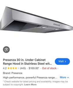 Range hood Under Cabinet Stainless Steel 