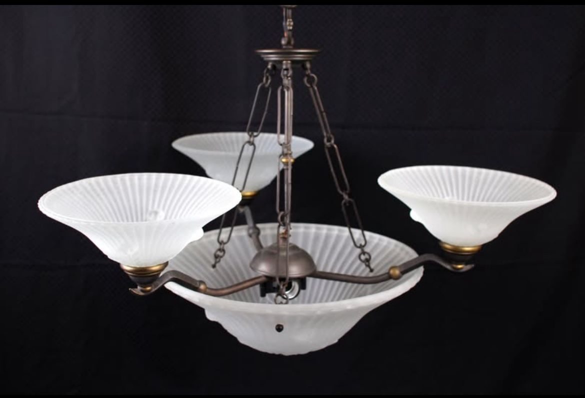 Oil bronze chandelier