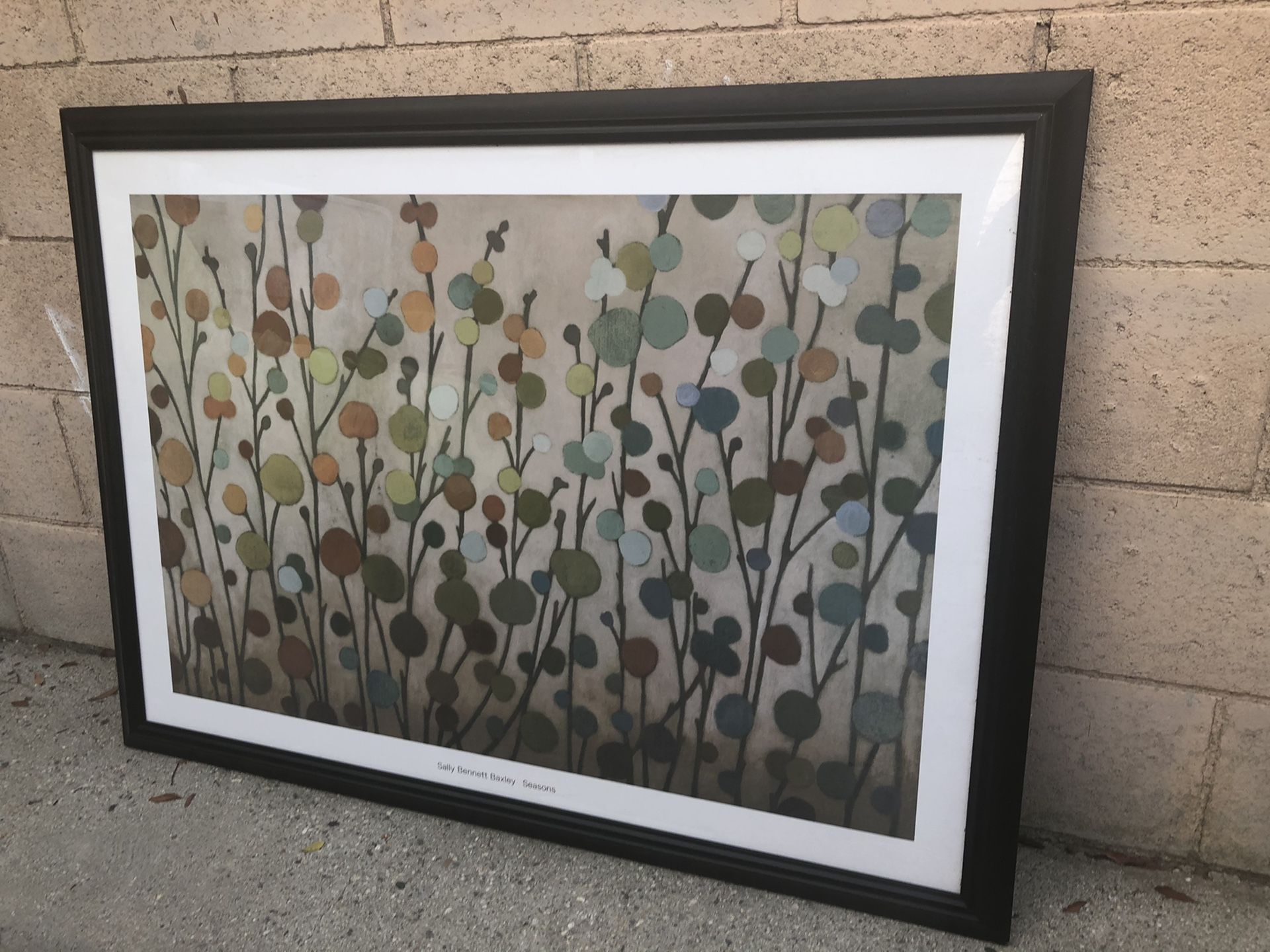 "Seasons" by Sally Bennett Baxley, Framed