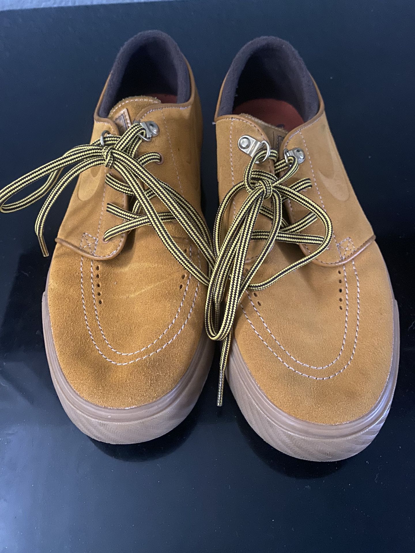 Nike fashion sb zoom janoski premium bronze gum light brown shoes