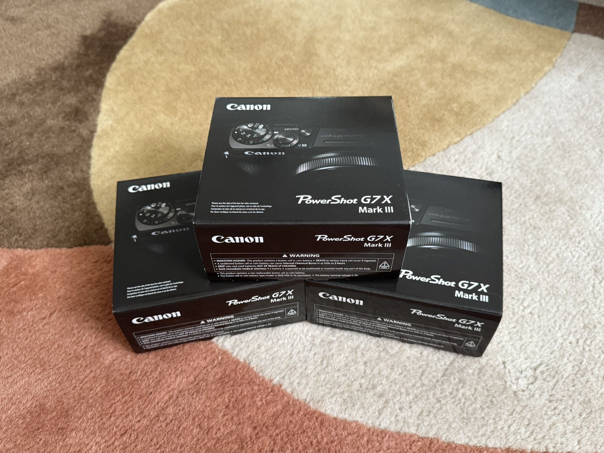 Canon PowerShot G7 X Mark III Black Camera Brand New