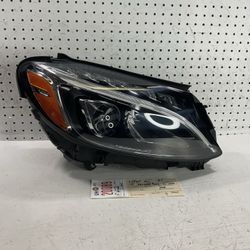 2015 2018 MERCEDES BENZ C CLASS C300 RIGHT SIDE LED HEADLIGHT LAMP OEM 